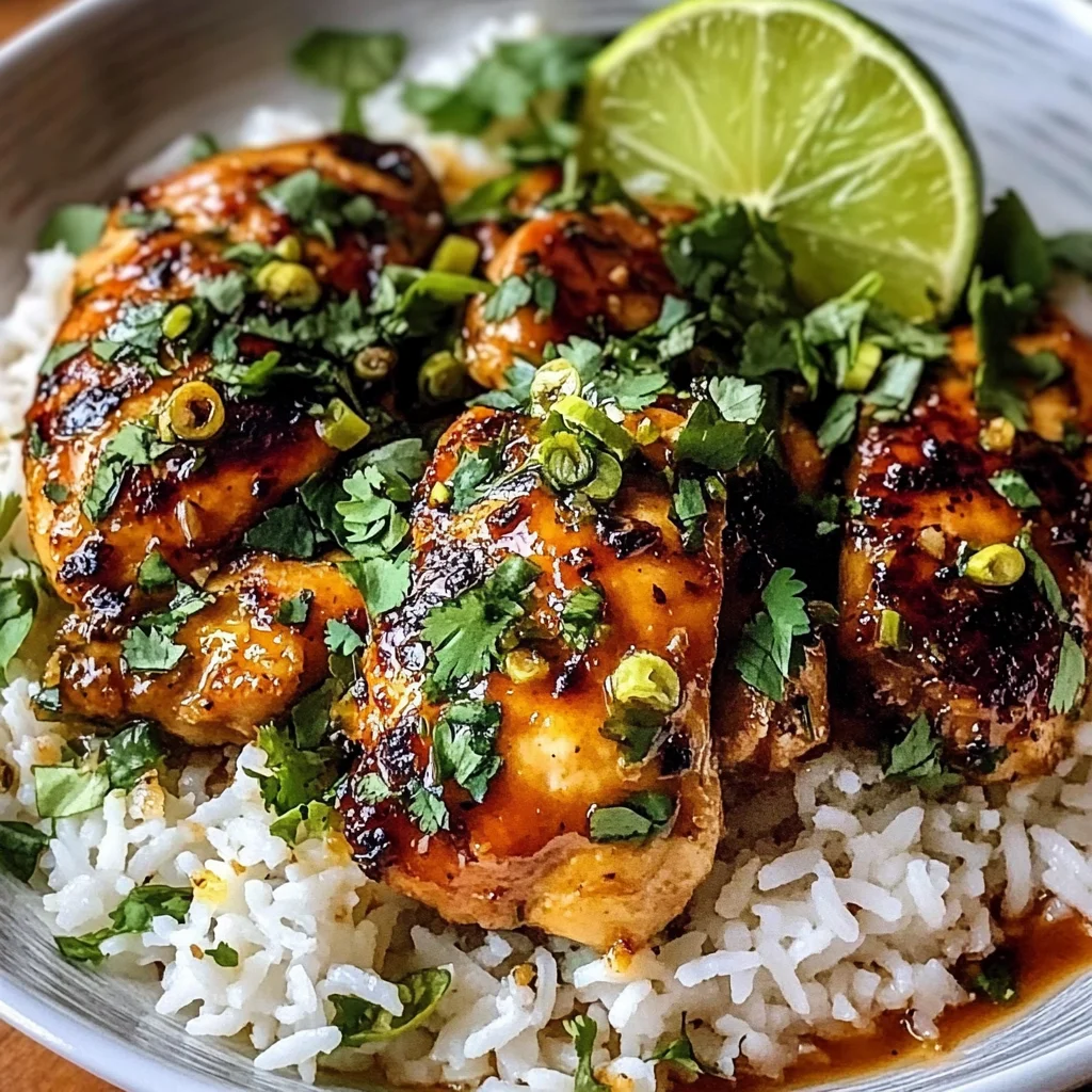Spicy Maple Chicken & Coconut Rice