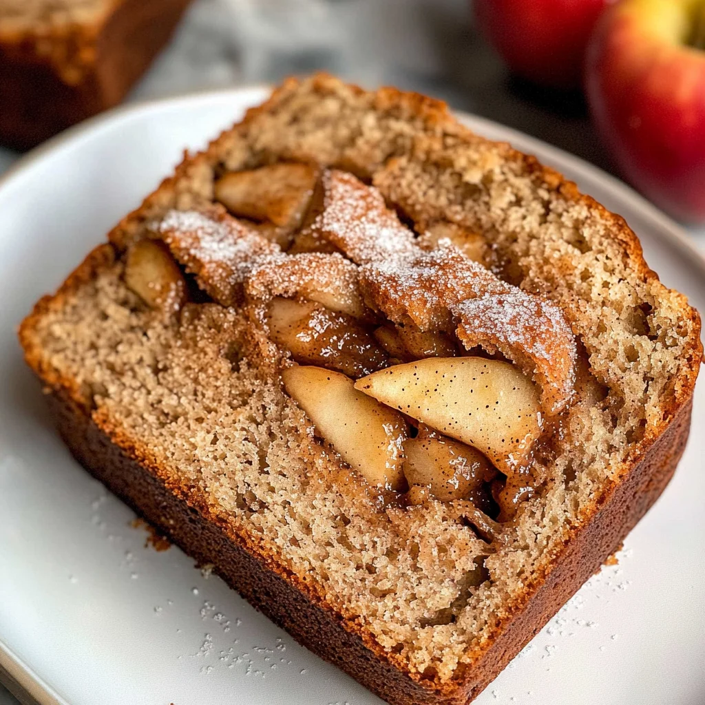Warm Cinnamon-Spiced Apple Bread