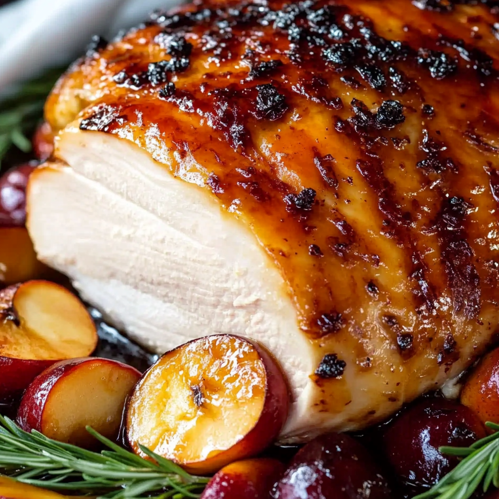 Apple Cider Glazed Turkey Breast