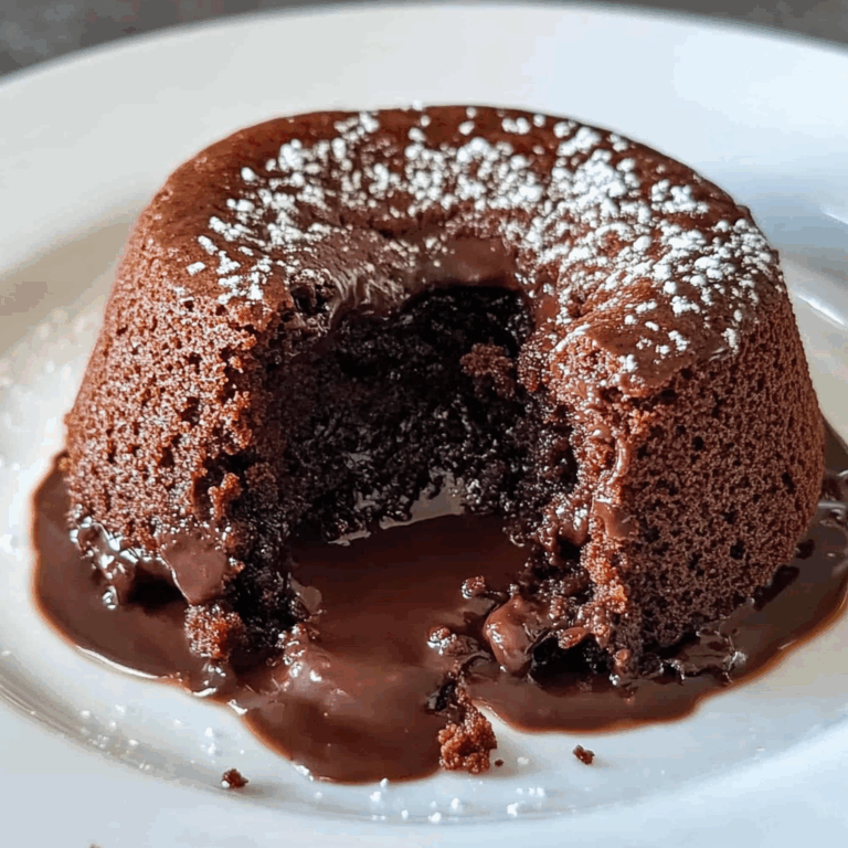 Cottage Cheese Lava Cake (Chocolate Protein Recipe)