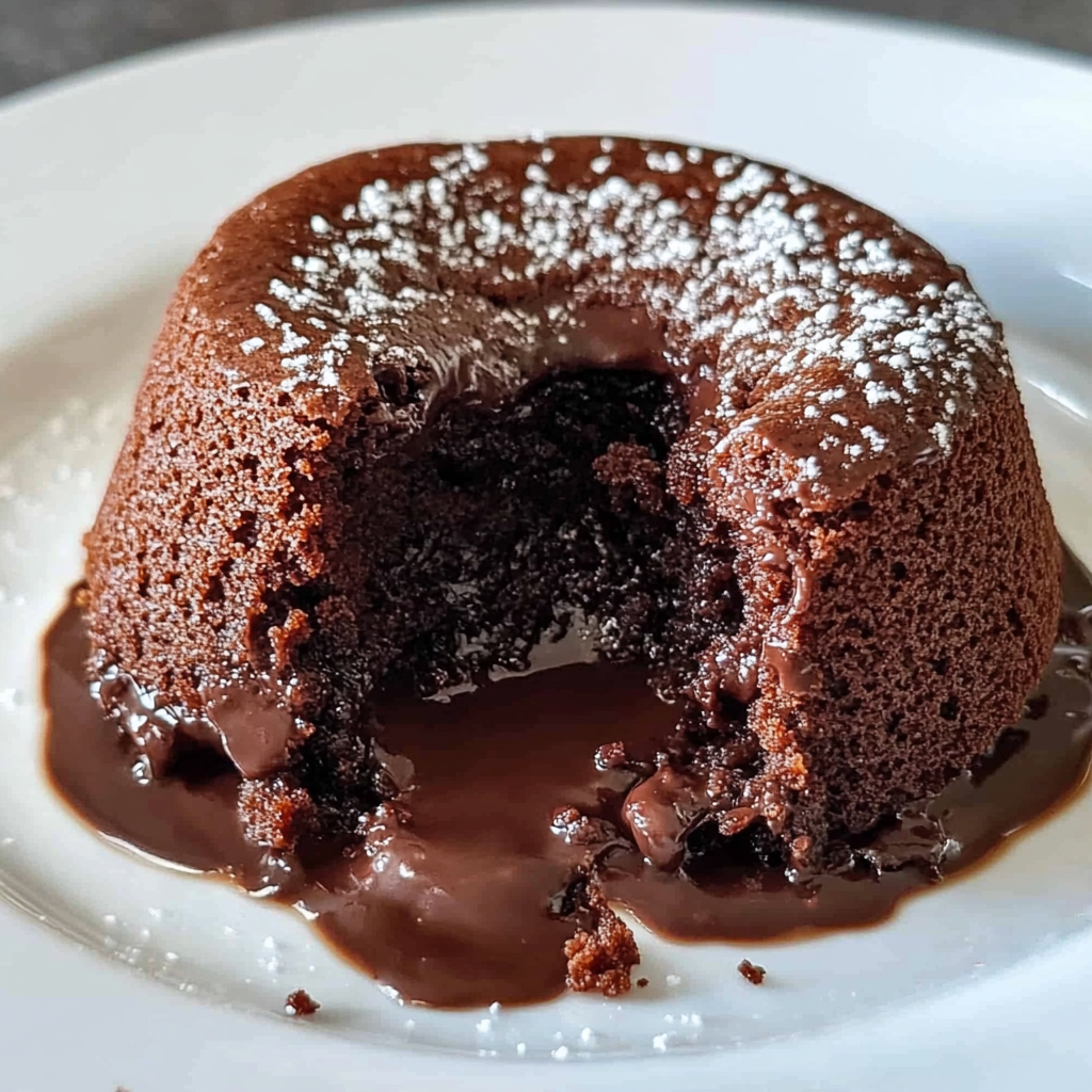 Cottage Cheese Lava Cake (Chocolate Protein Recipe)