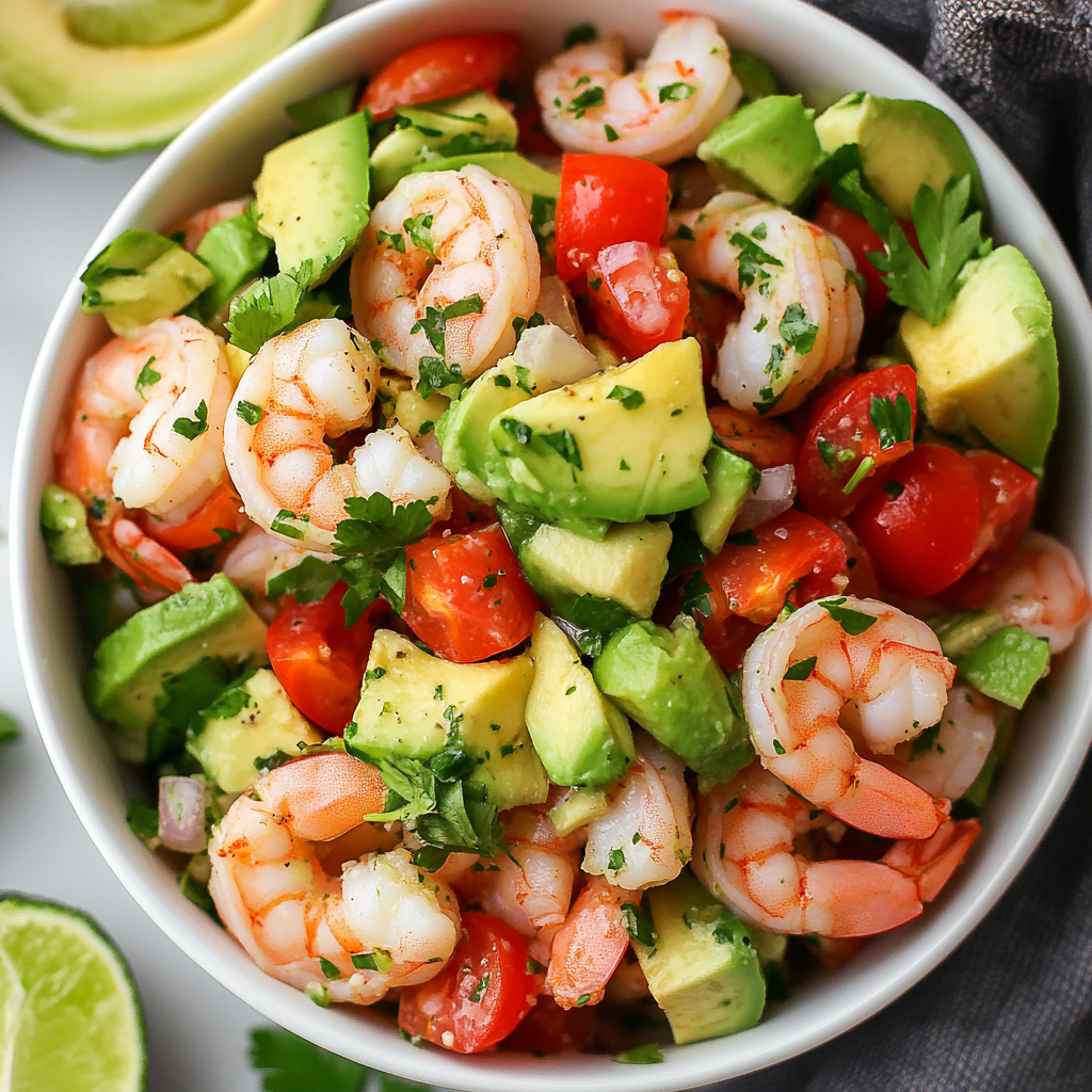 Zesty Lime Shrimp and Avocado Salad
