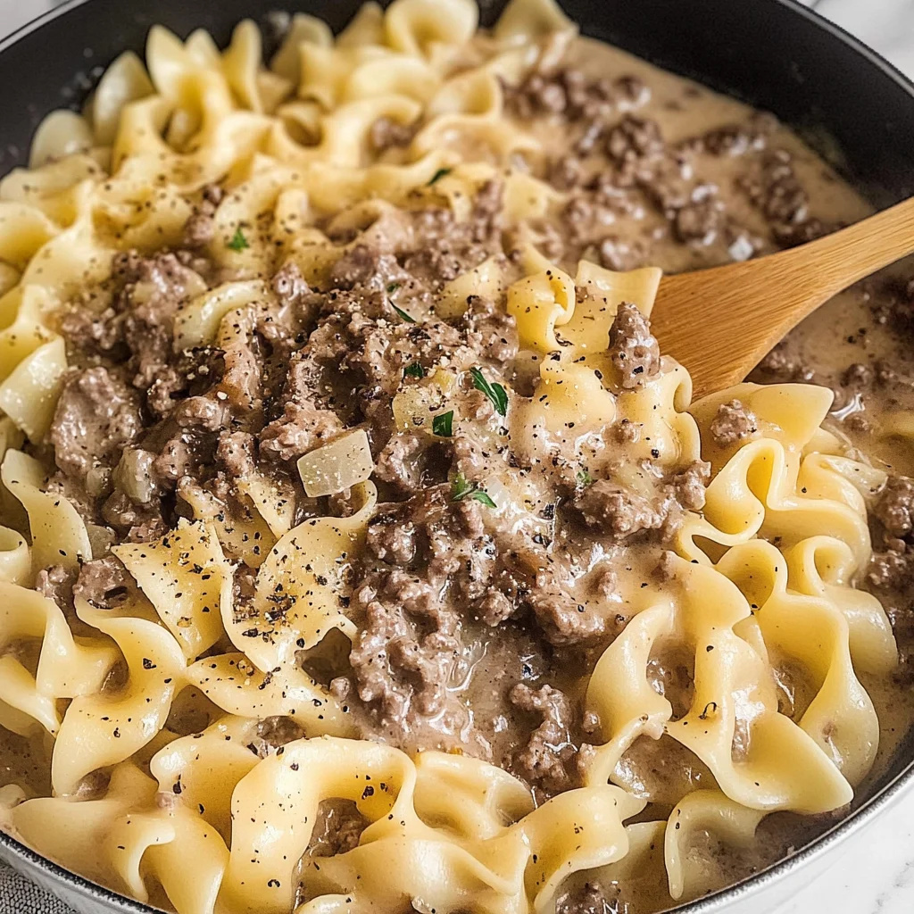30-Minute Ground Beef Stroganoff