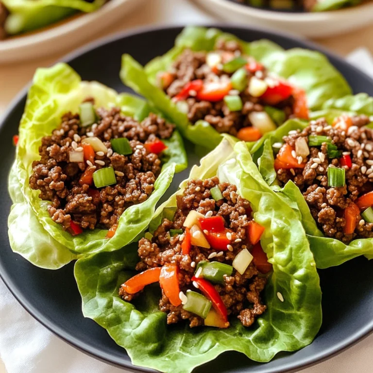 Asian Style Ground Beef Lettuce Wraps