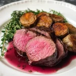 Beef Tenderloin with Red Wine Sauce