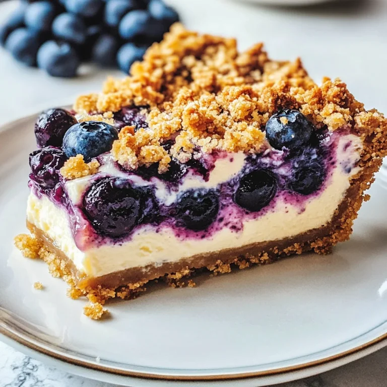 Blueberry Crumble Cheesecake