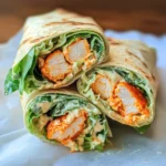 Buffalo Chicken Caesar Salad Wraps