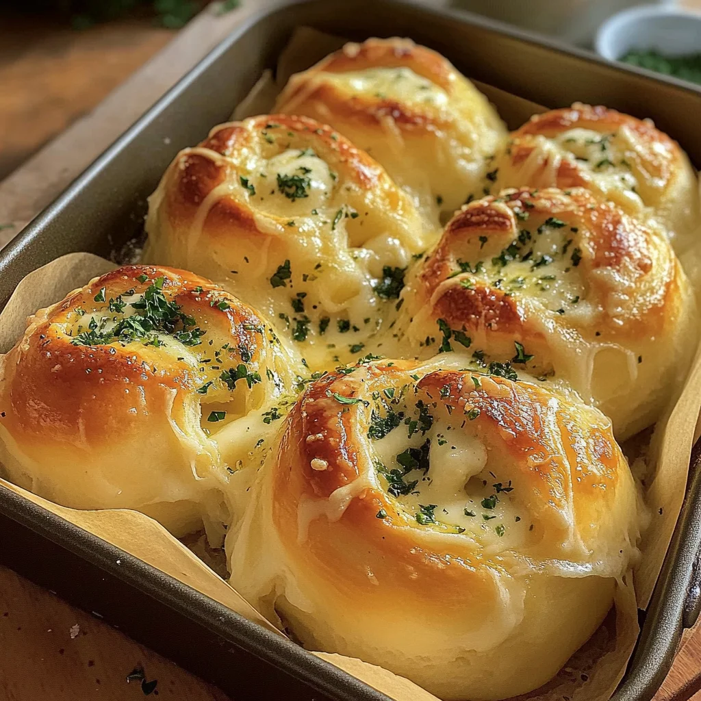 Buttery cheese Garlic Rolls, everyone will love them!