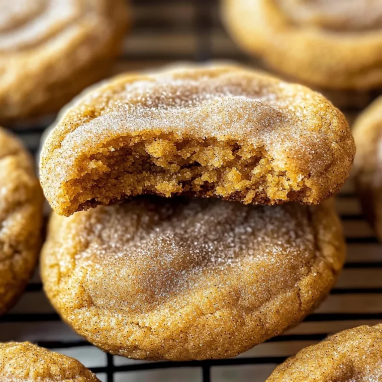 Chewy Pumpkin Snickerdoodle Cookies