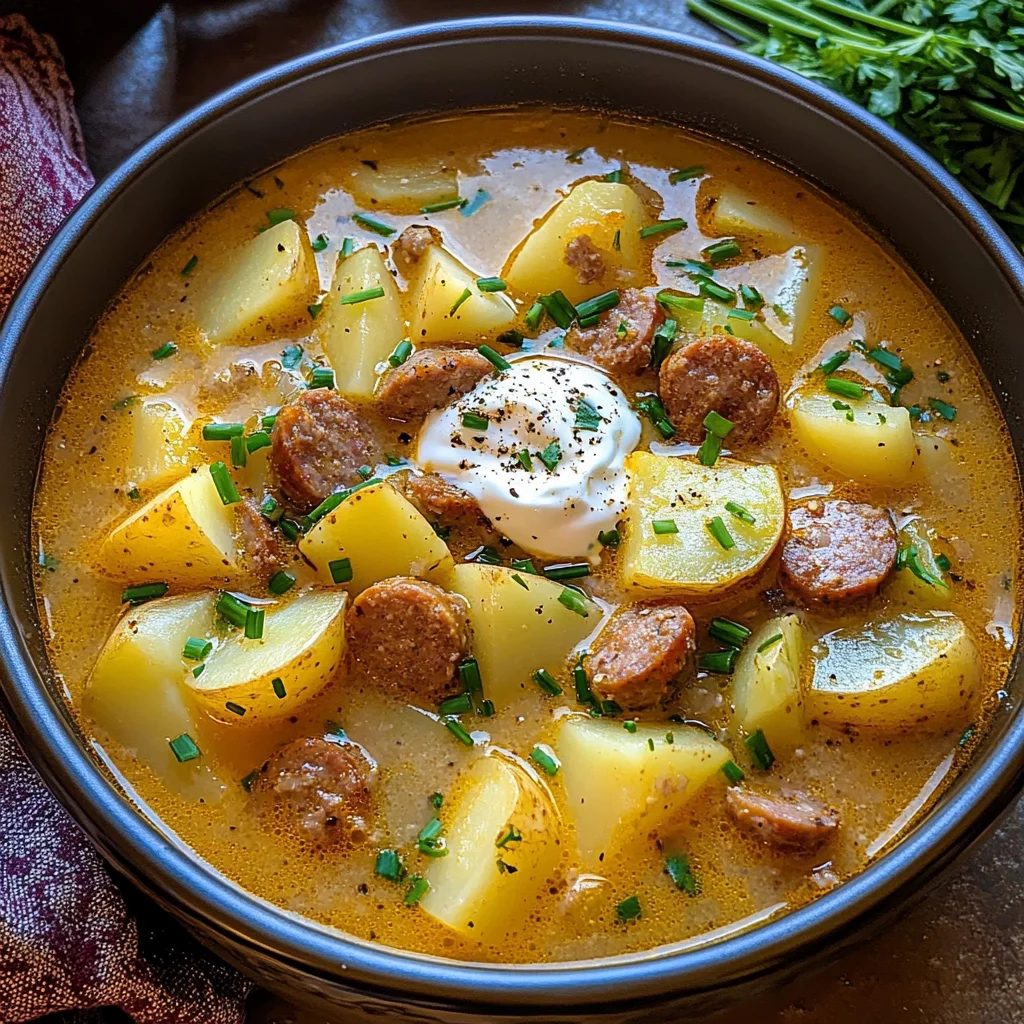 Classic Pork Sausage Potato Soup