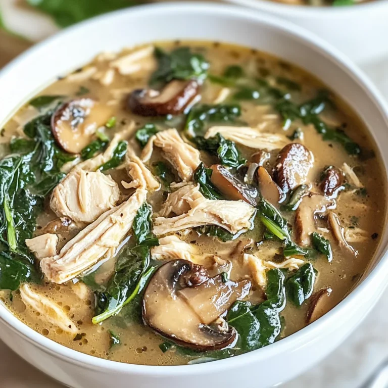 Comforting Rotisserie Chicken and Mushroom Soup