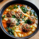 Creamy Italian Meatball Soup
