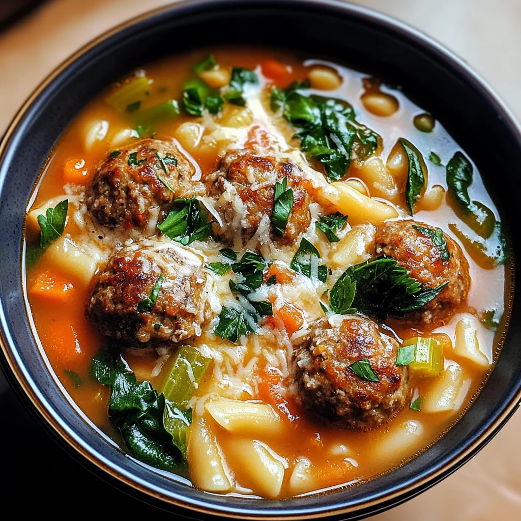 Creamy Italian Meatball Soup