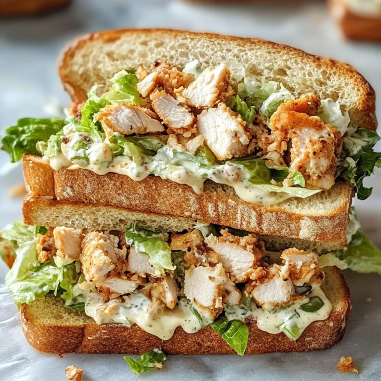 Crunchy Chicken Caesar Sandwich