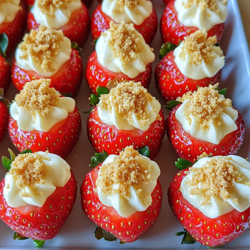 Deviled Strawberries (Made with a Cheesecake Filling)
