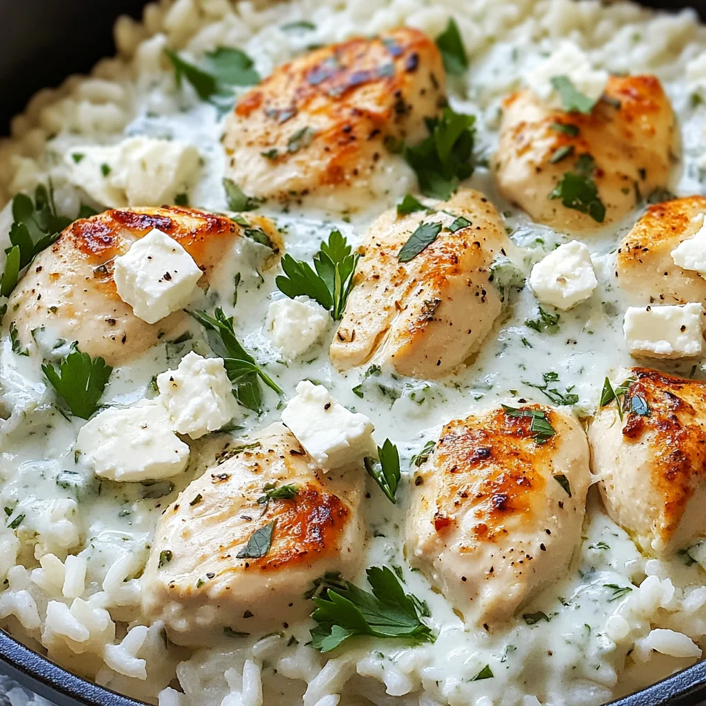 Dump-and-Bake Chicken Tzatziki Casserole