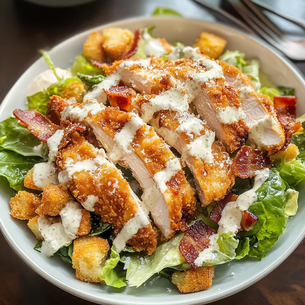 EXTRA Crispy Chicken Caesar Salad