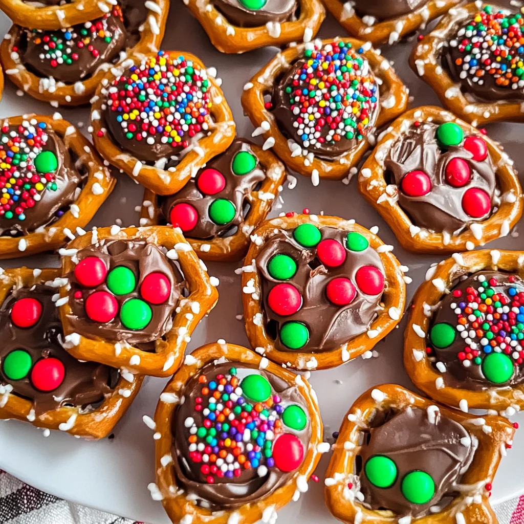 Easy Christmas Rolo Pretzels