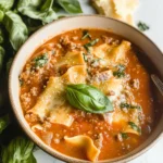 Easy Creamy Lasagna Soup