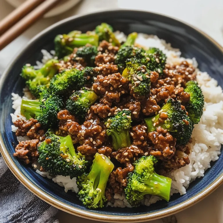 Ground Beef and Broccoli