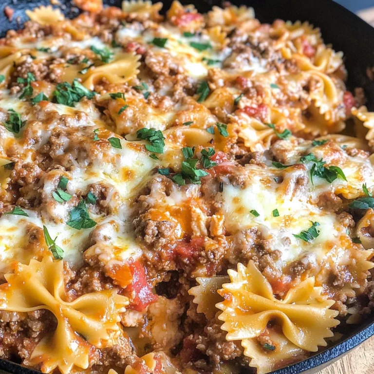 Healthy One Pot Skillet Lasagan