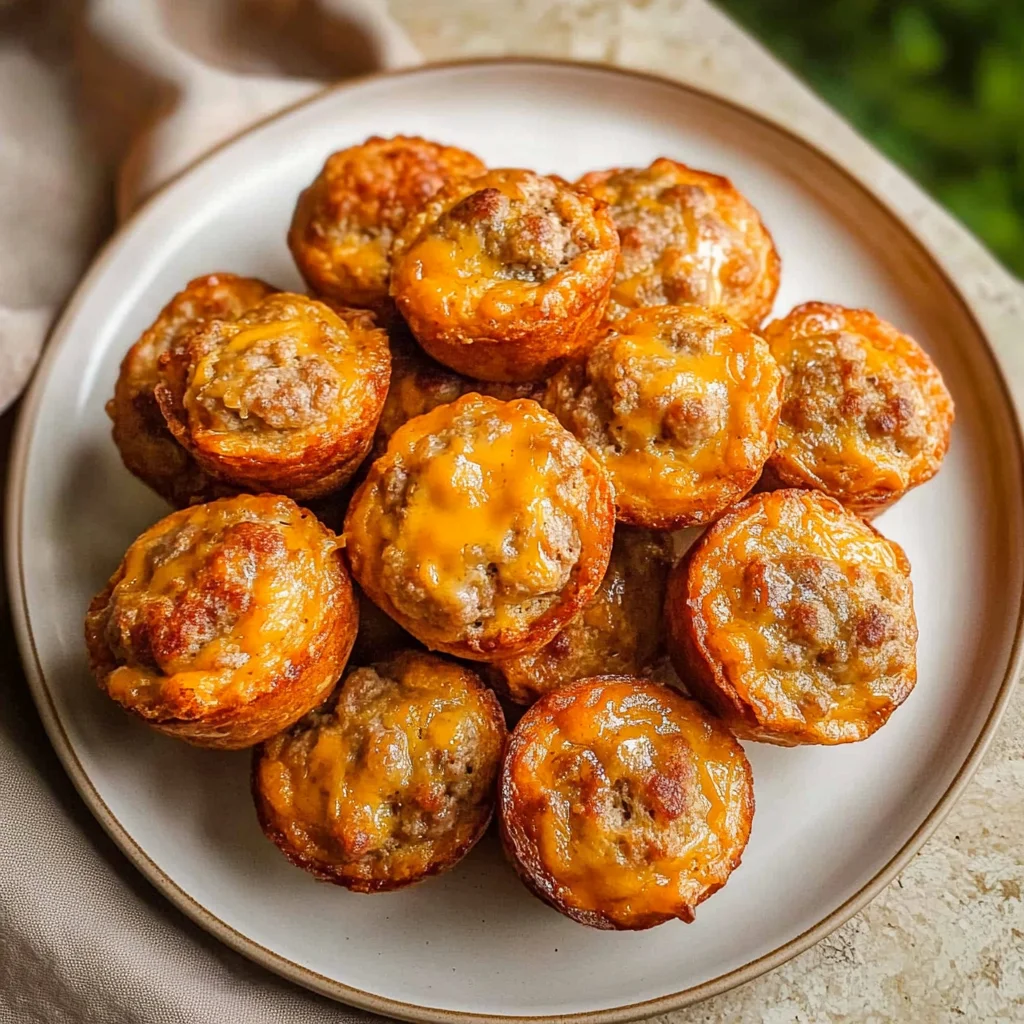 High-Protein Pancake Sausage Mini Muffins