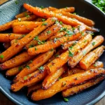 Honey Garlic Butter Roasted Carrots