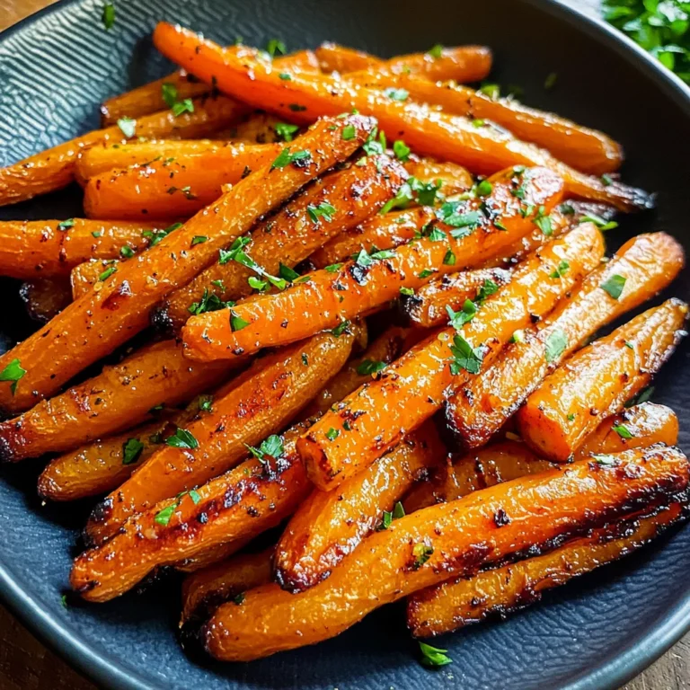 Honey Garlic Butter Roasted Carrots