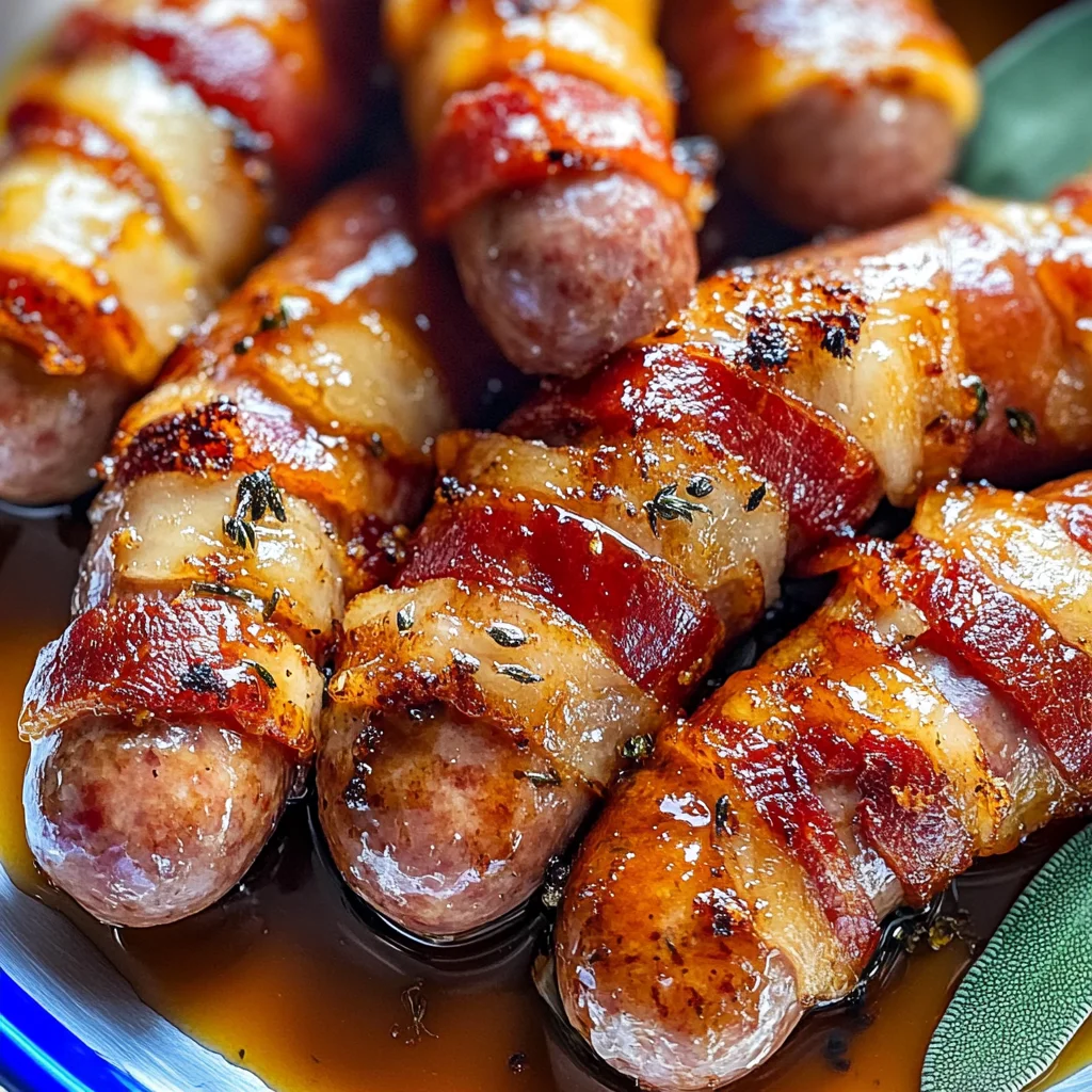 Irresistibly Sticky meat in Blankets: A Must-Have Christmas Party Treat