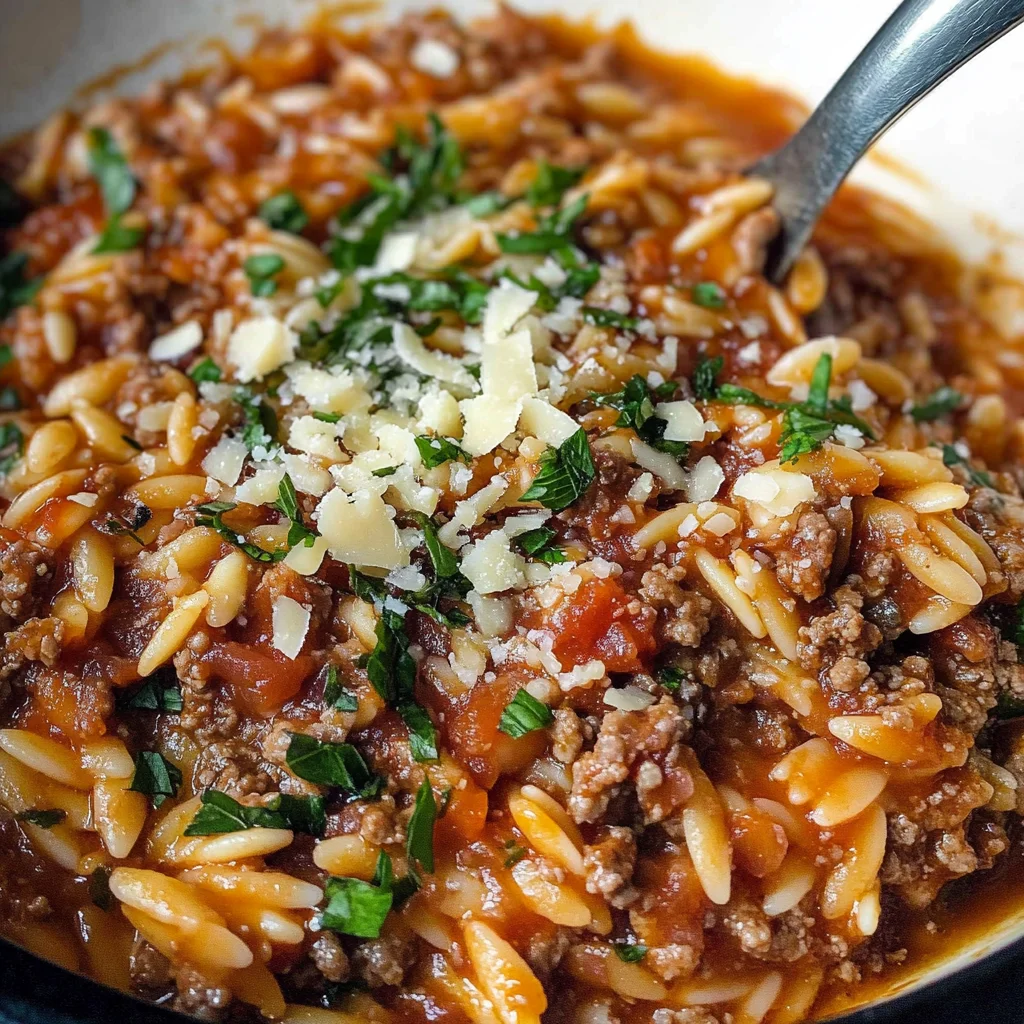 Manestra (simple Greek orzo comfort food)