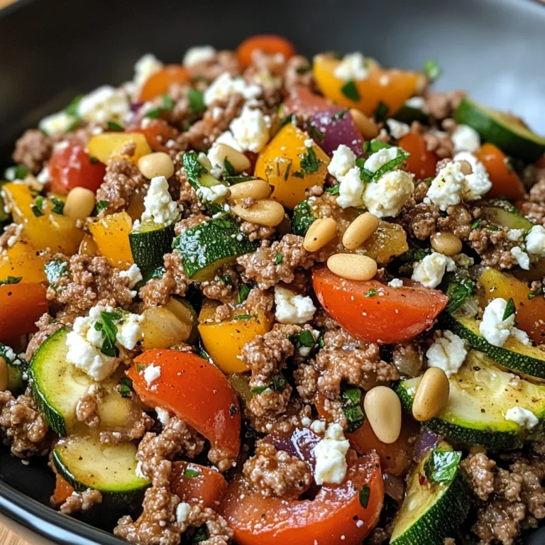 Mediterranean Ground Beef Stir-Fry