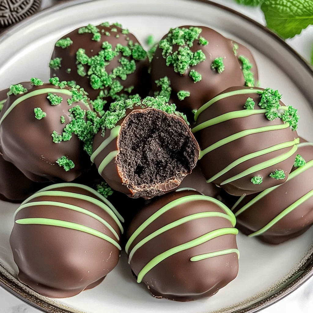 Mint Oreo Truffles