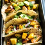 One-Pan Chicken and Pineapple Tacos