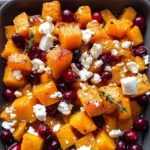 Roasted Butternut Squash with Cranberries and Feta Bliss