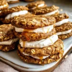 Salted Caramel Gingerbread Oatmeal Cream Pies
