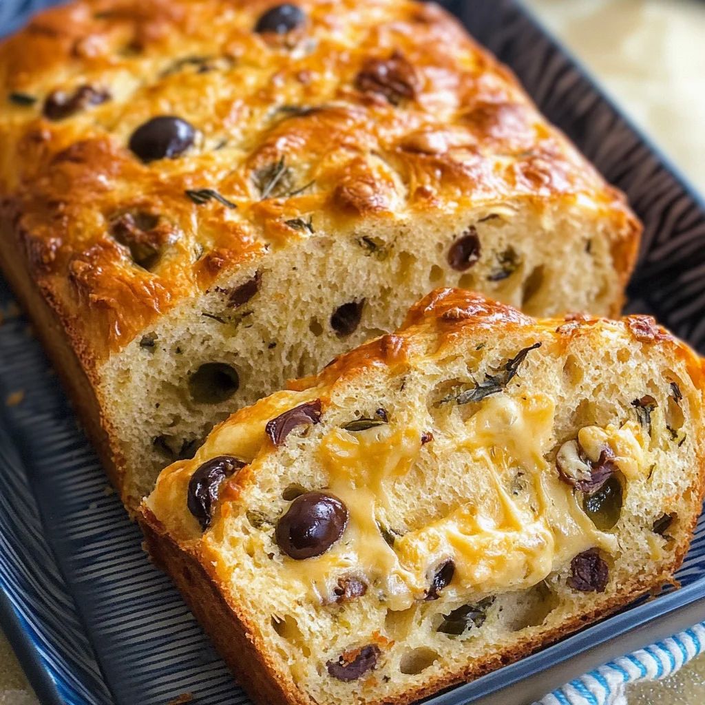 Savory Quick Bread With Cheese And Olives