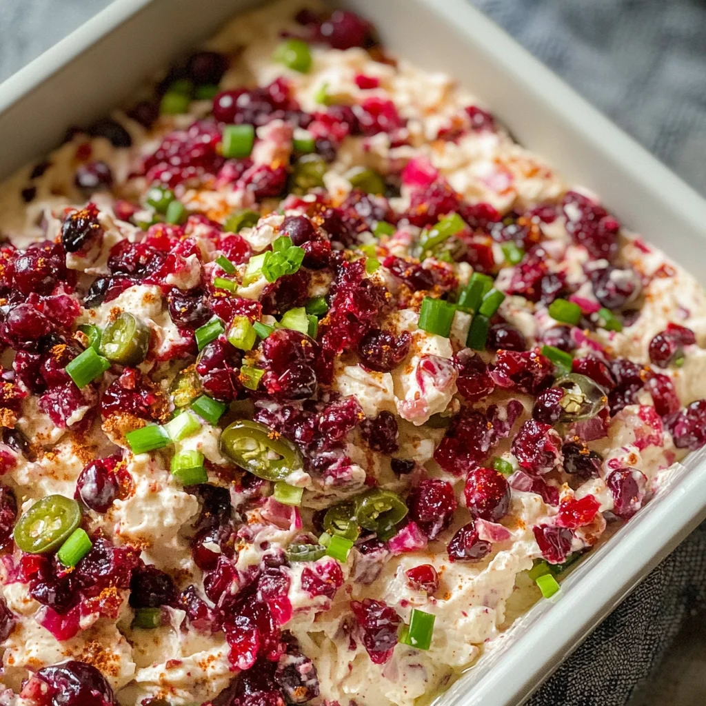 Spicy Cranberry Jalapeno Dip (Perfect for Holidays)