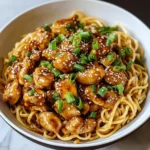 Sticky Garlic Chicken Noodles Recipe