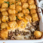 Tater Tot Casserole with Ground Beef