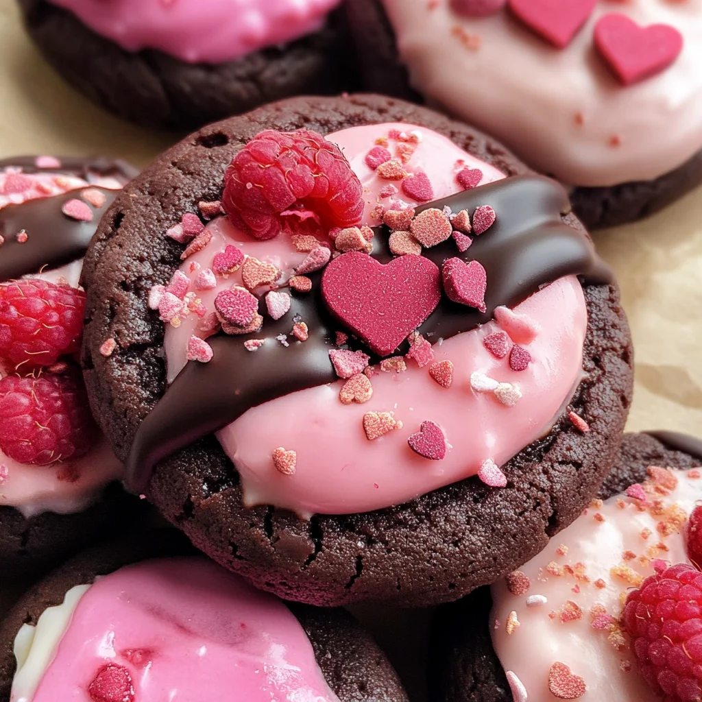 Valentine Ganache Cookies