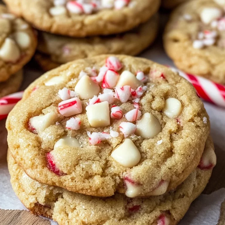 White Chocolate Candy Cane Cookies