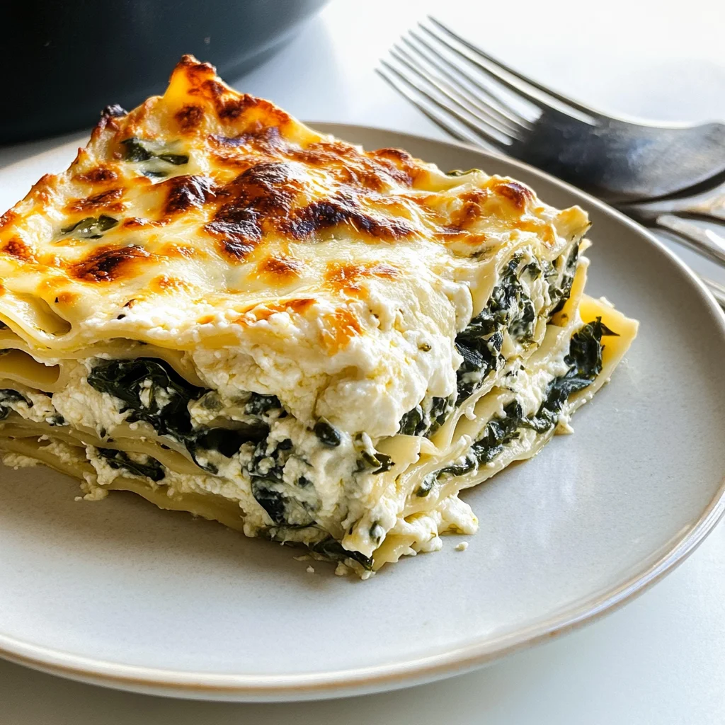 White Lasagna with Spinach