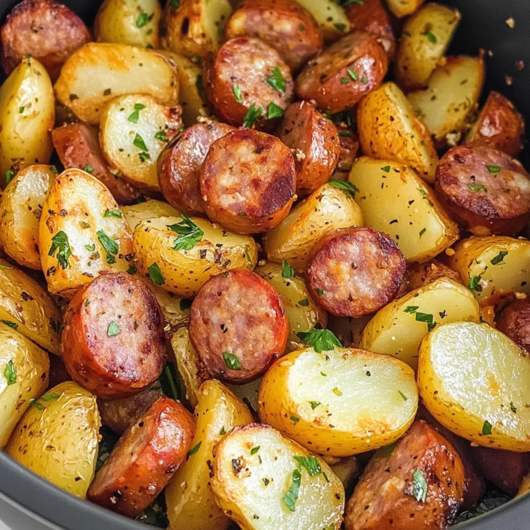 Air Fryer Potatoes and Sausage