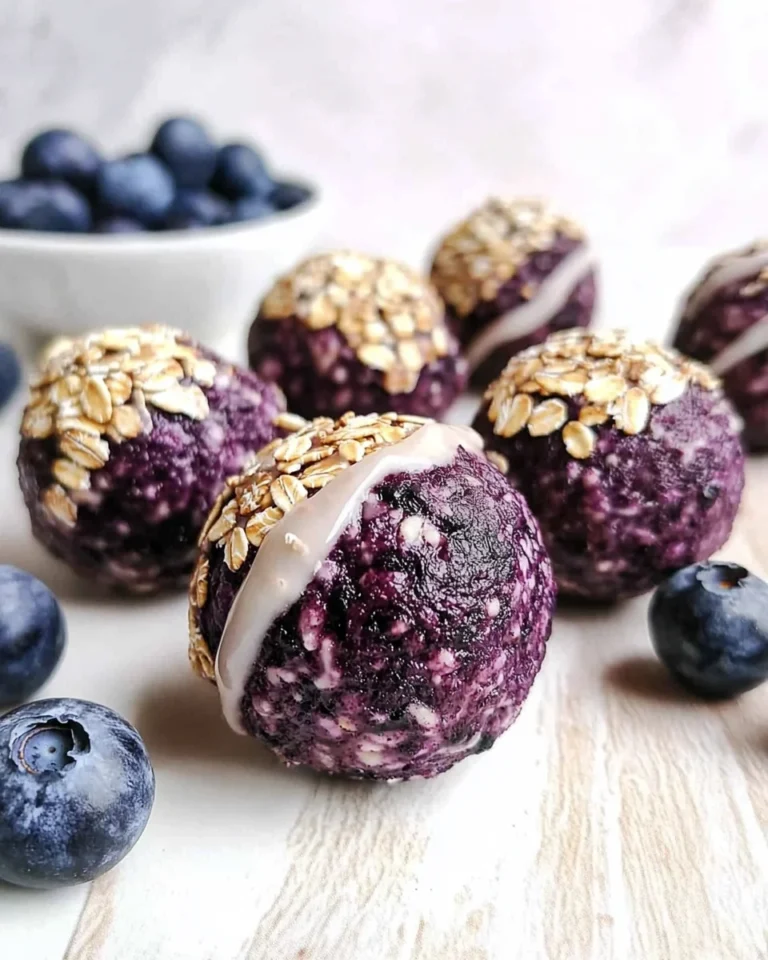 Blueberry Cheesecake Protein Bites – A No-Bake, High-Protein Snack
