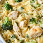 Cheesy Chicken Broccoli Orzo