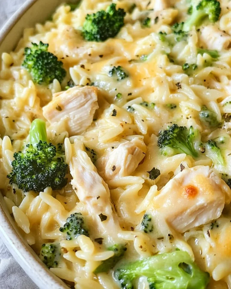 Cheesy Chicken Broccoli Orzo
