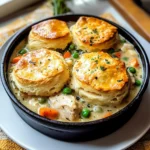 Chicken Pot Pie with Biscuits