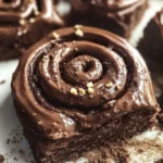 Chocolate Cinnamon Rolls with Hazelnut Icing