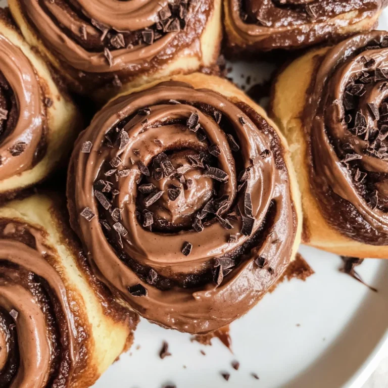 Chocolate cinnamon rolls with chocolate cream cheese frosting