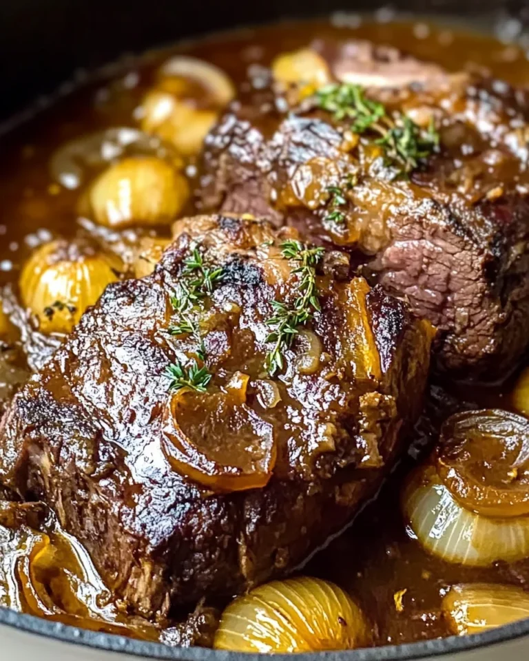 Comforting French Onion Pot Roast